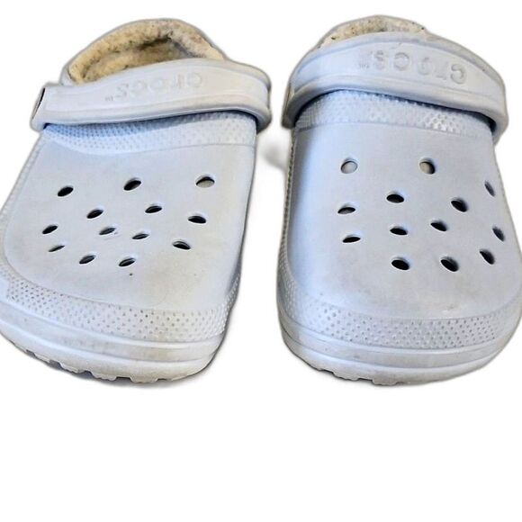 CROCS Shoes - CROCS Blue Mules with Signature Perforated Design